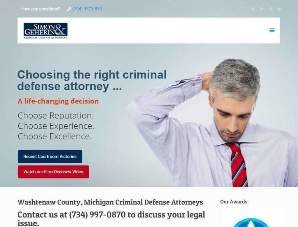 dui lawyer website designs mobile responsive